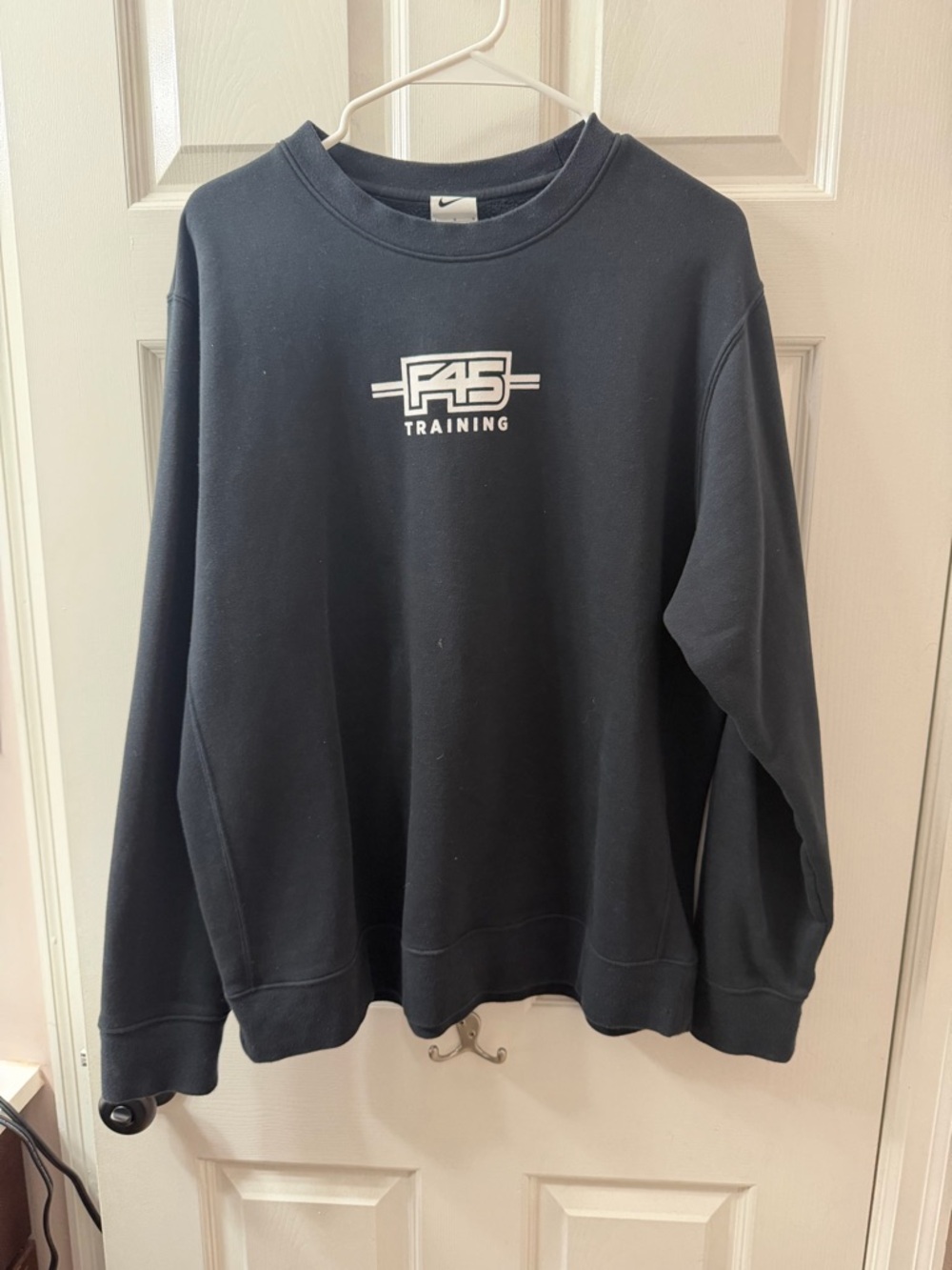 Nike Black Crewneck with White F45 Training Logo